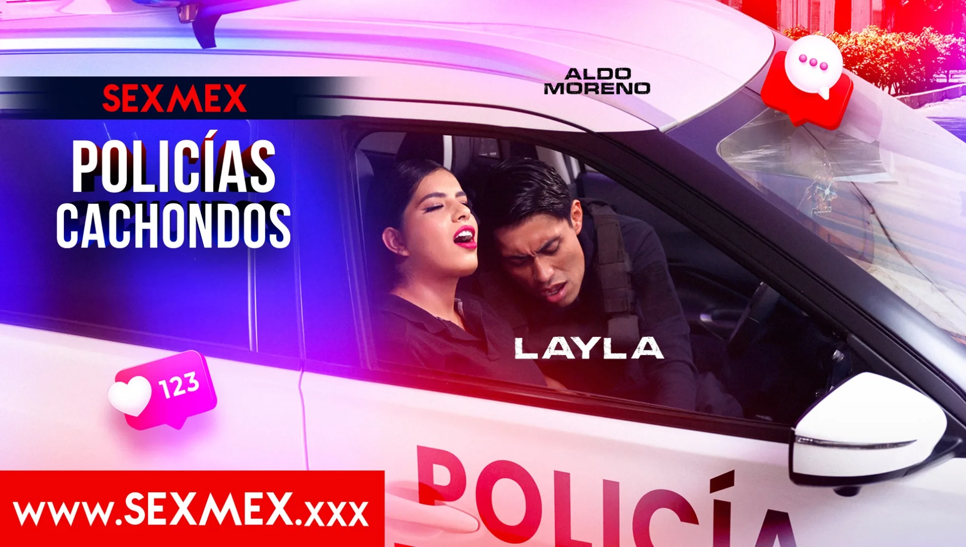 HORNY COPS . Layla - SEXMEX